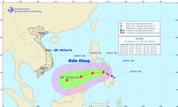 Bão Jangmi đang tiến gần Biển Đông ảnh 1